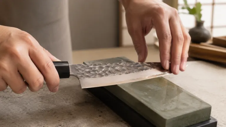 aiguiser un couteau japonais