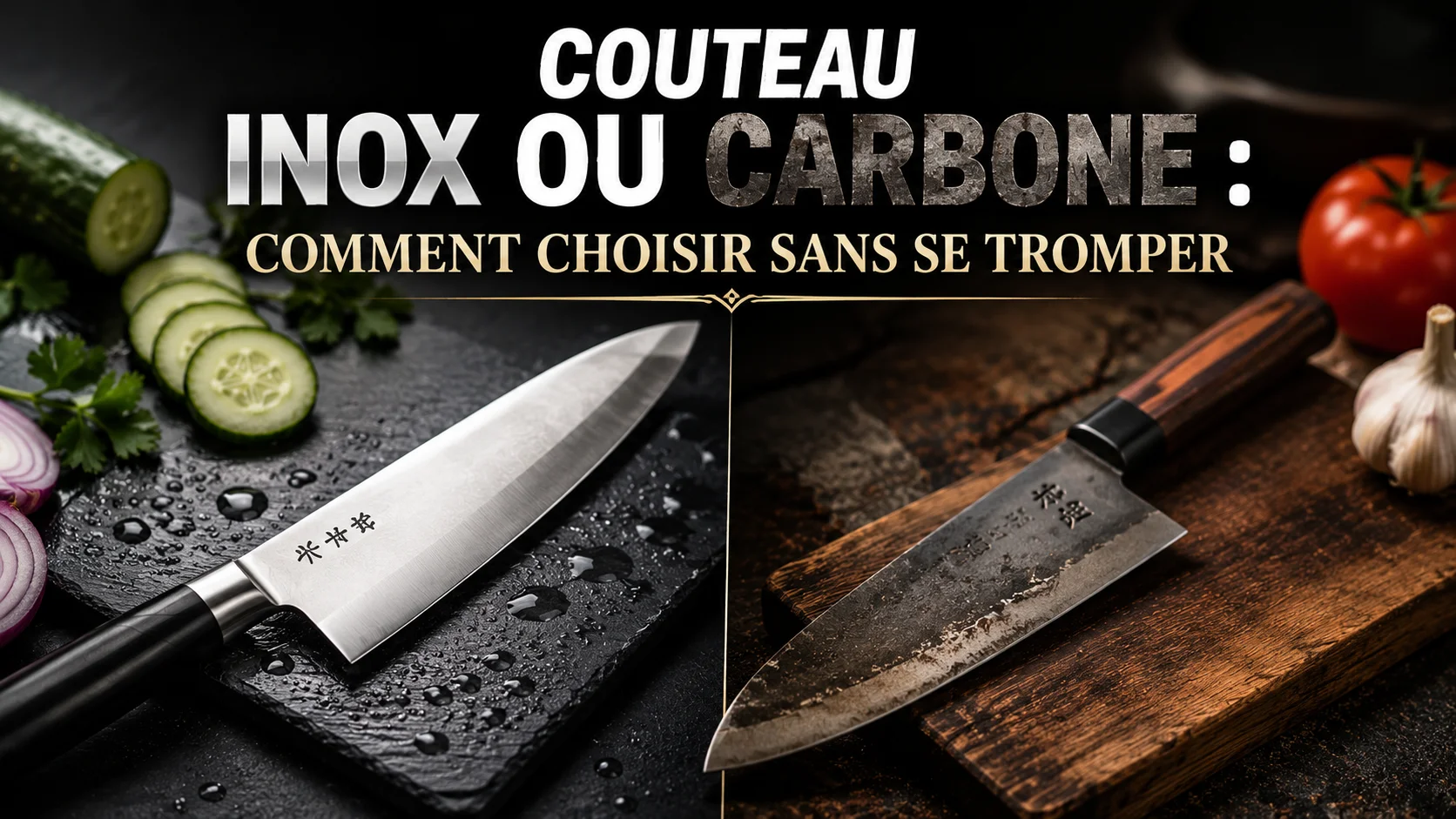 couteau inox vs carbonne