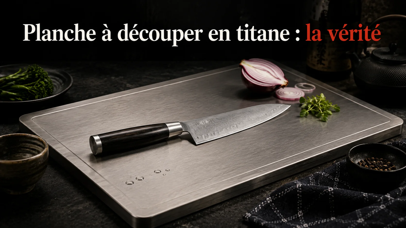 planche à découper en titane