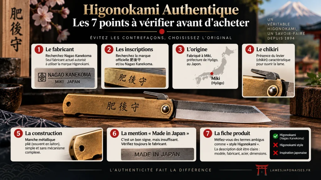 Higonokami authentique